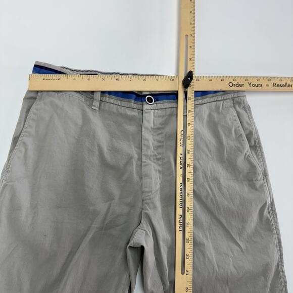 Mason's Chino Shorts Mens 48 IT 32/33 US Gray London Summer Casual Flat Front - Picture 6 of 8